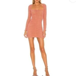 Michael Costello x REVOLVE Franky Mini Dress in Mauve Size XL